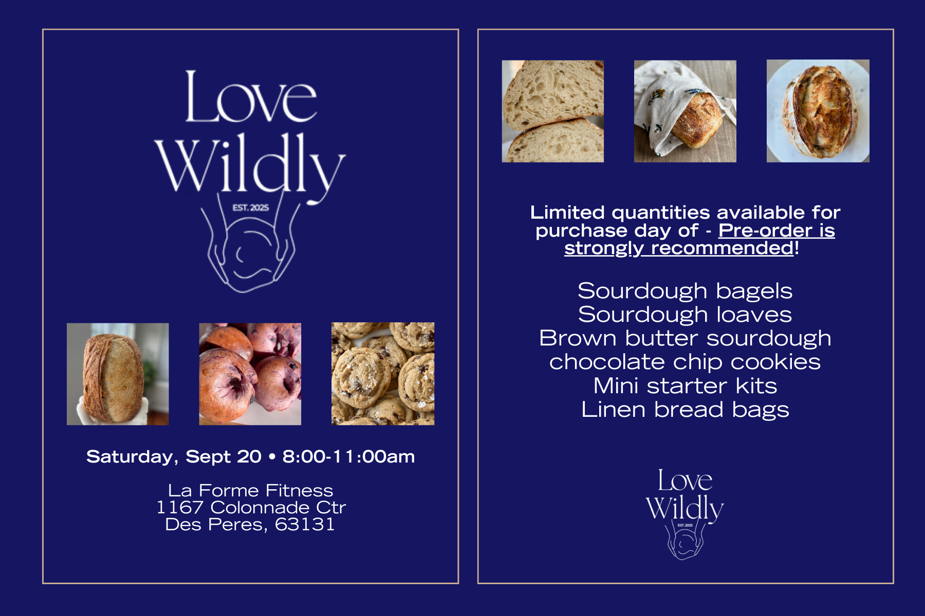 Love Wildly Co. - Organic Sourdough Baked Goods