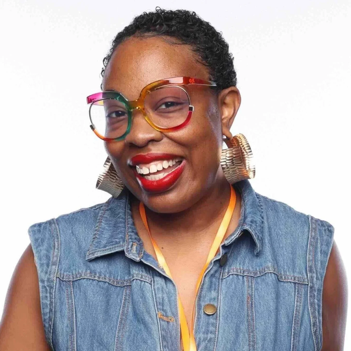 Memphis Headshot Booth Woman in Denim