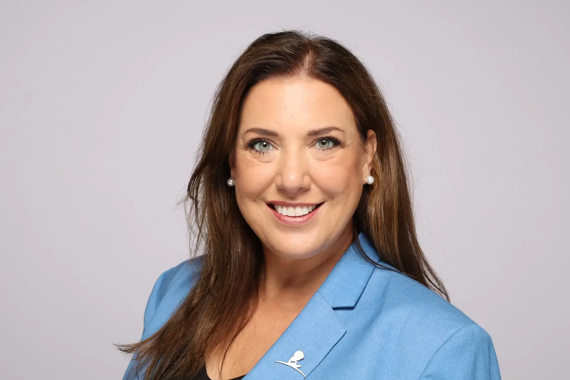 memphis ALSAC headshot corporate event woman in blue blazer