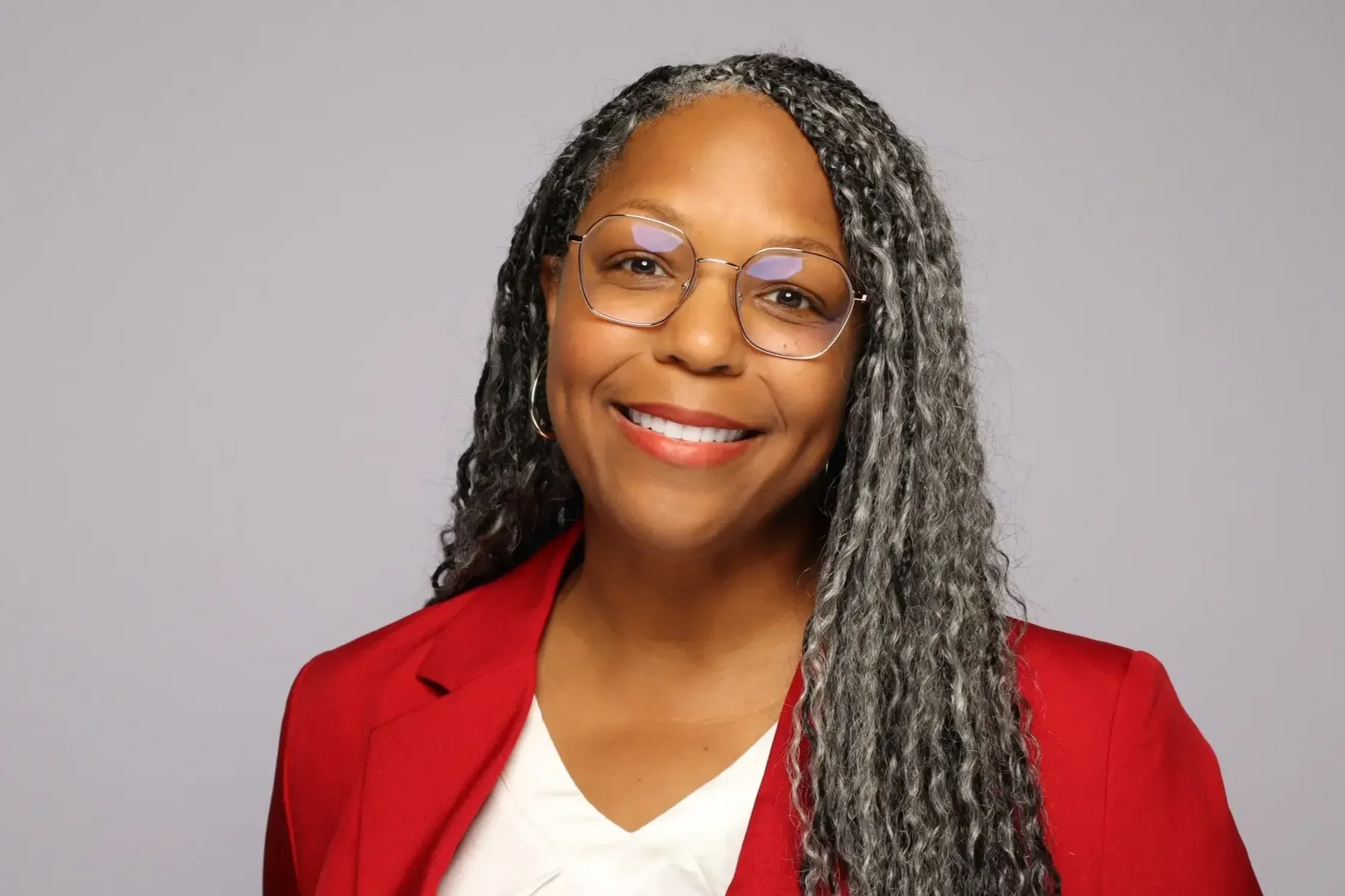 memphis ALSAC headshot corporate event woman in red blazer