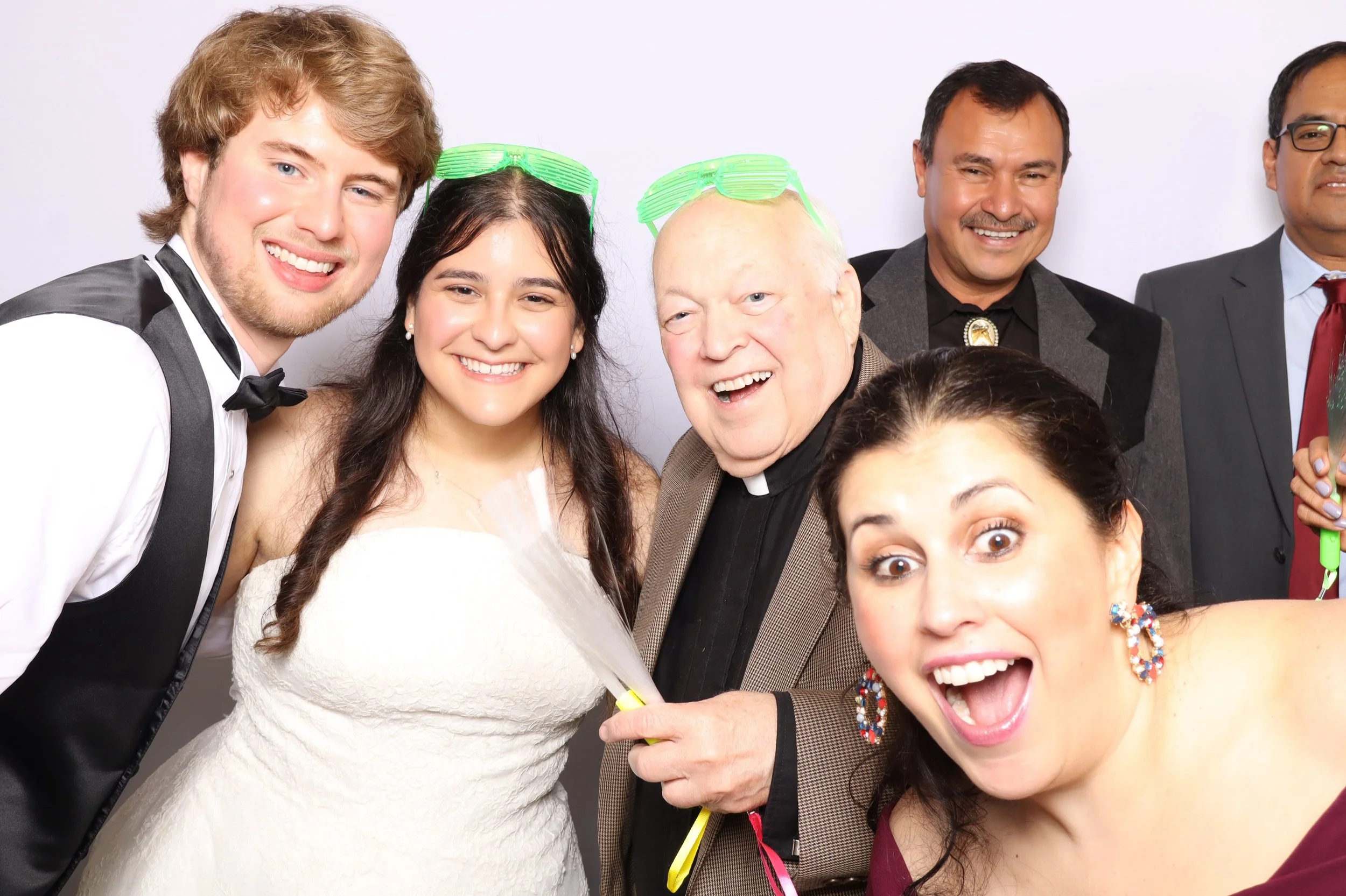 Even priests have fun in a Cheers Photo Co. photo booth!