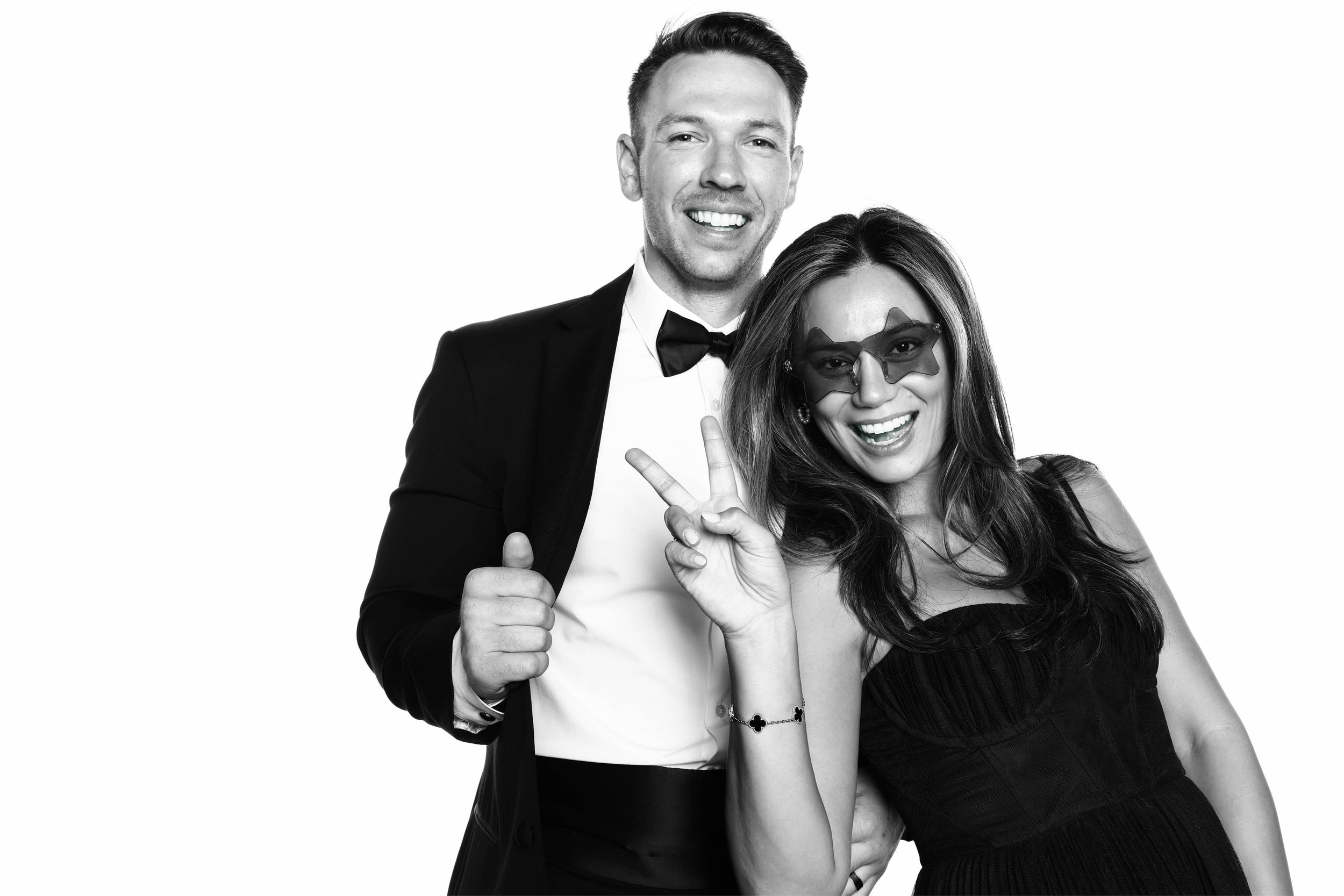 Couple Posing in Glam Studio