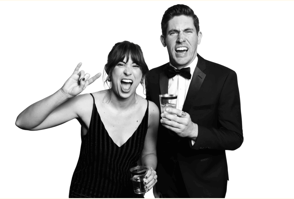 Couple Posing in Glam Studio