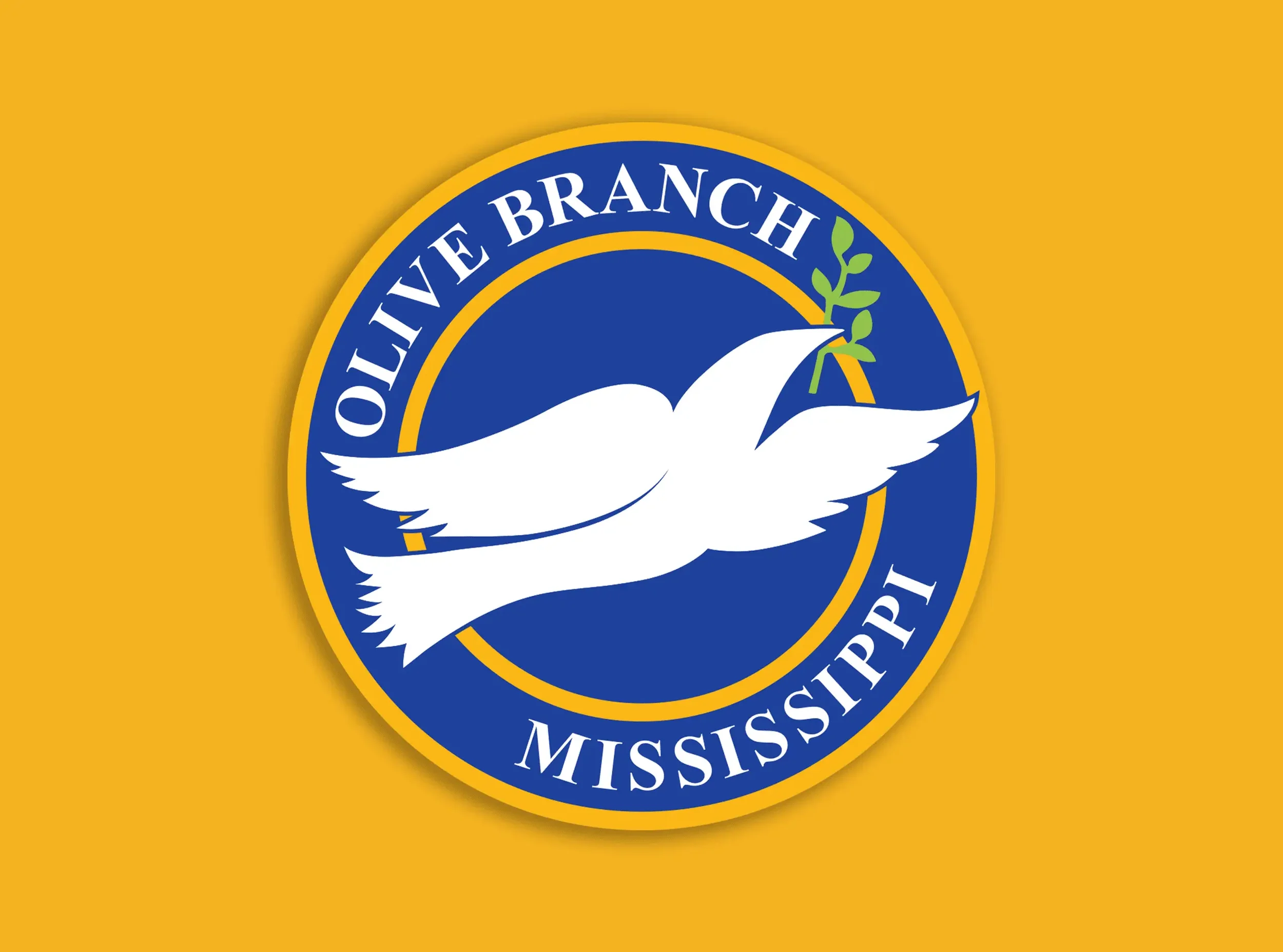 olive branch logo with a dove