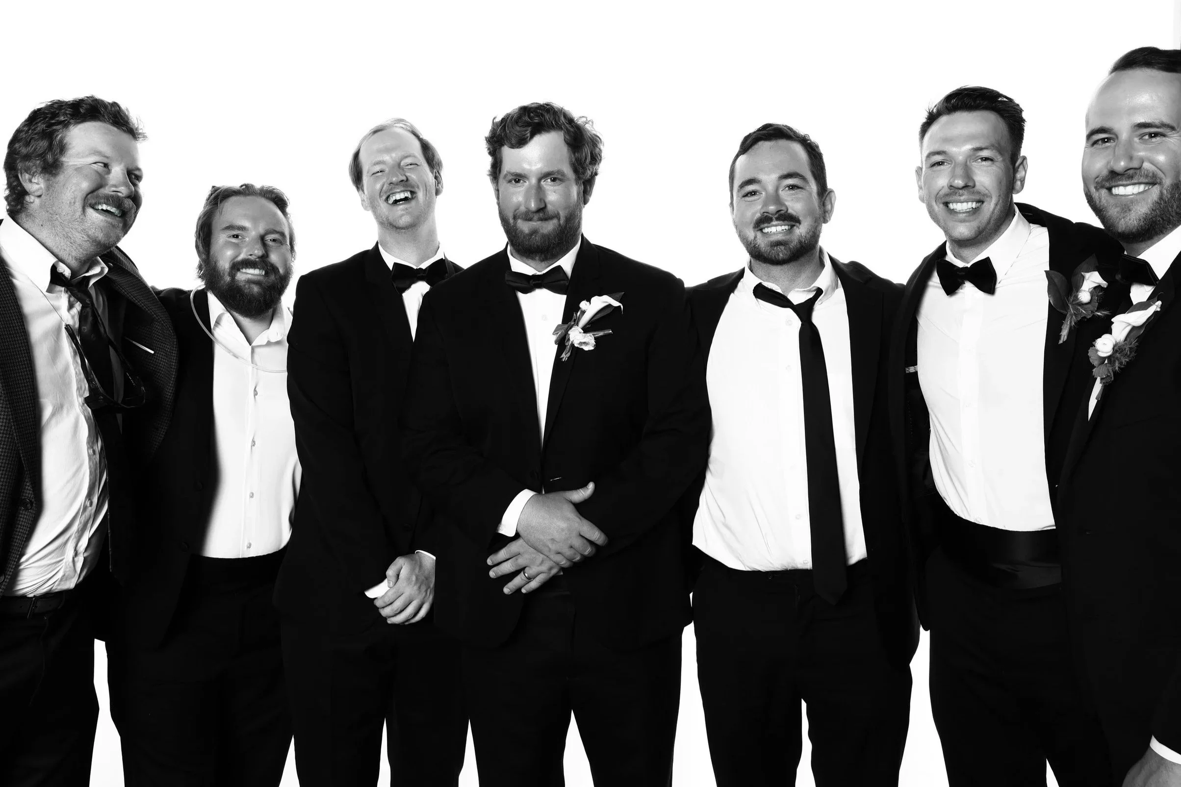 Groomsmen at Memphis Wedding Glam Studio