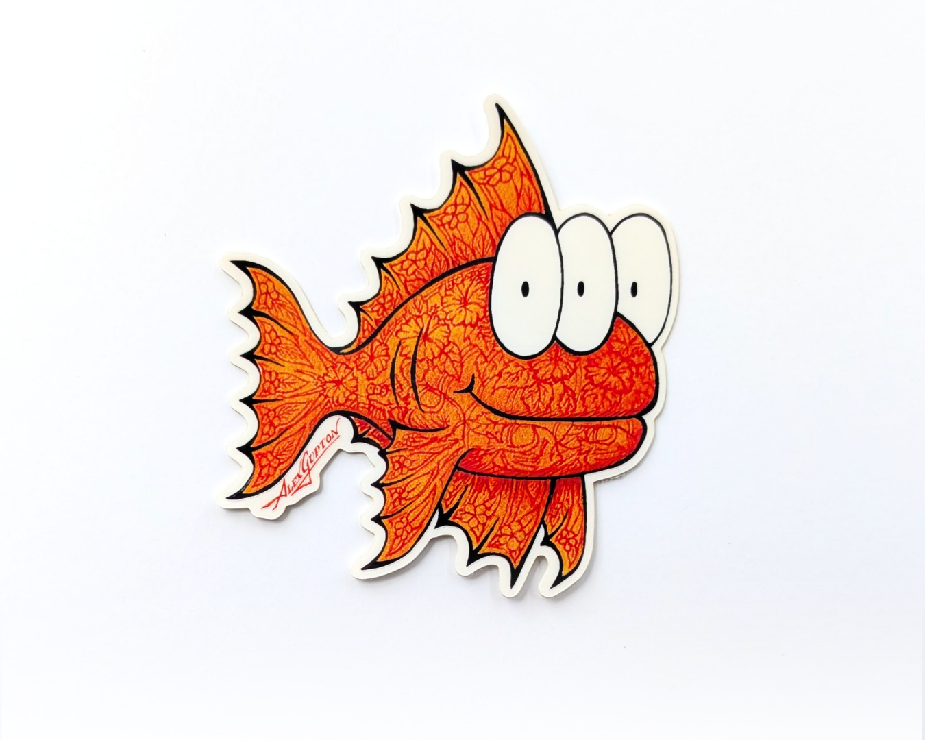 "Bob" The Three Eyed Fish Sticker