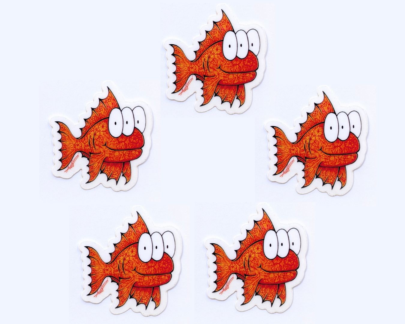 Mini "Bob" The Three Eyed Fish - Sticker Pack