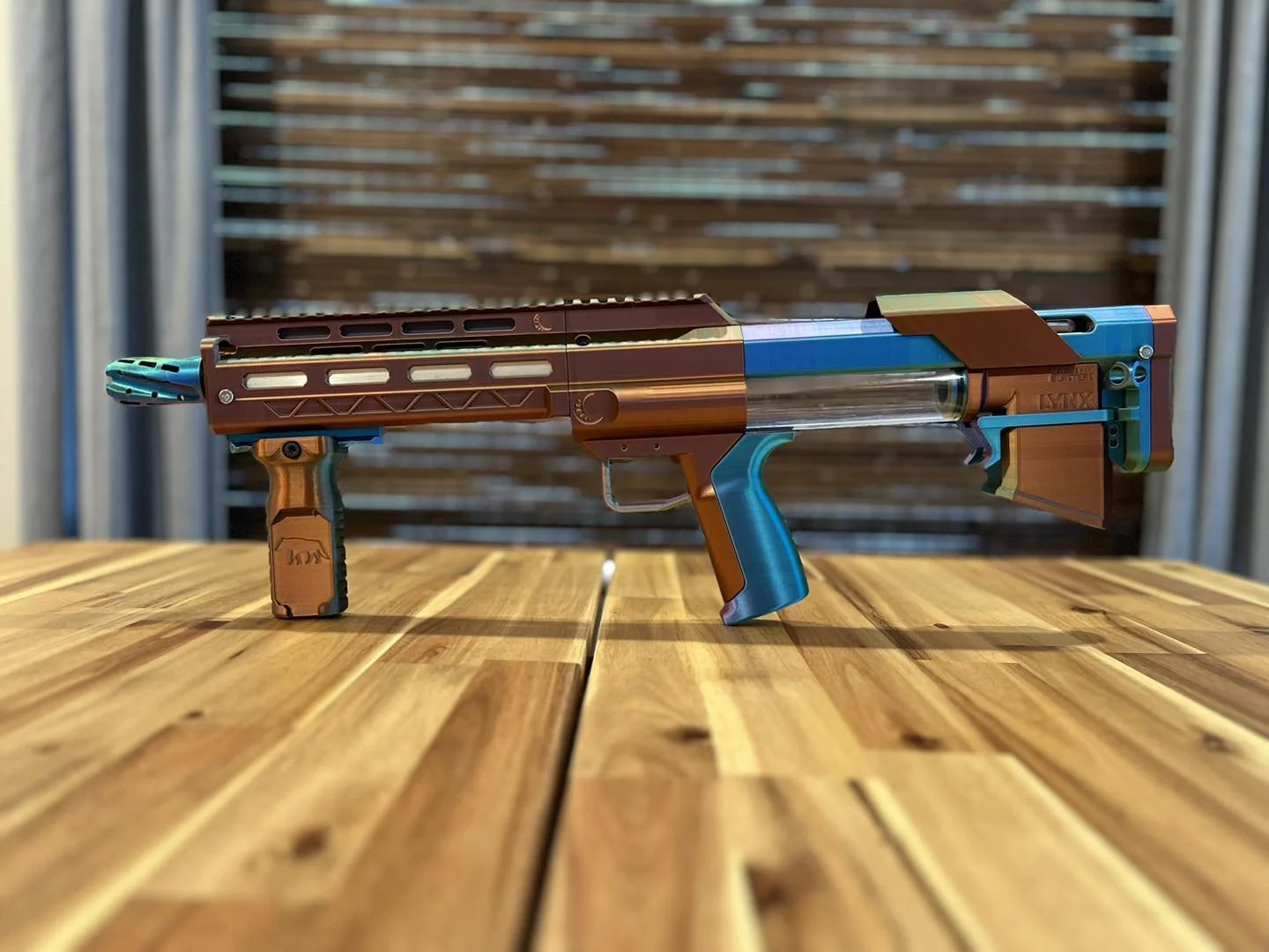 Trying out two new filament triblend coextruded filaments, and this is all the same blaster. I&rsquo;m loving it. #nerf #custom #nerfmodds #customnerf #orionblasters #lynx #midnightblasters #3d #3dprinting #bambulabs