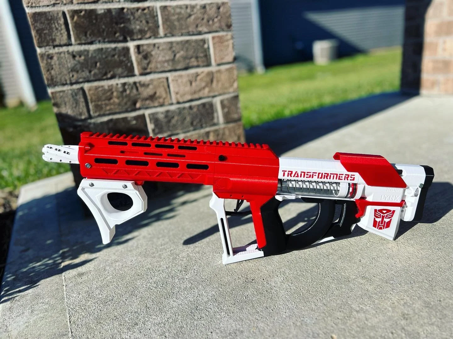 The AutoBots are ready to roll with this custom Midnight Blasters Lynx 2.1 build! #orionblasterslynx #midnightblasters #3dprinting #crealitycr6se #nerf #nerfmods #blastertag