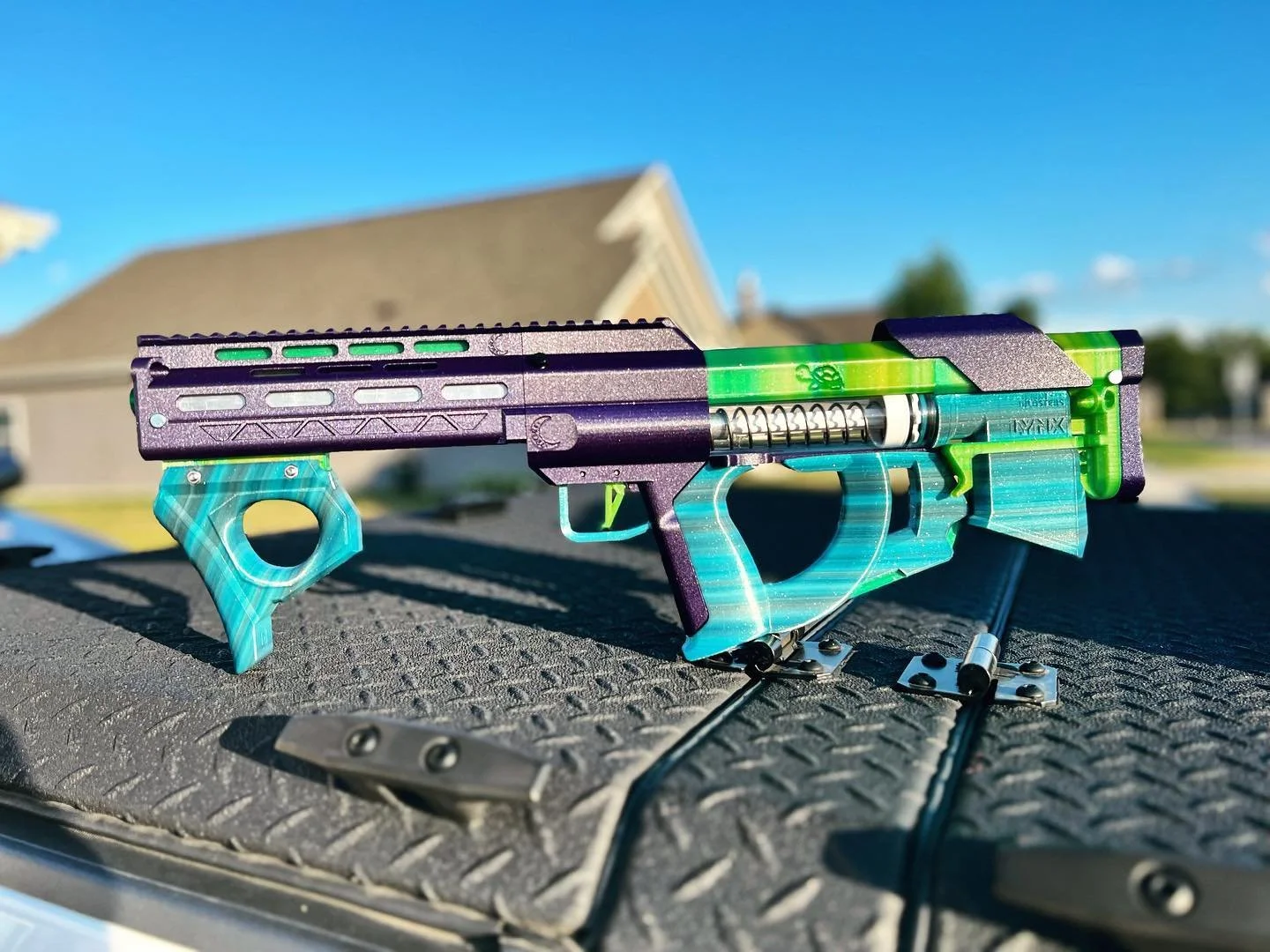 Custom Lynx 2.1 upgrades are available from 🌜Midnight Blasters🌛 #orionblasterslynx #midnightblasters #3dprinting #nerfmod #nerf #blastertag
