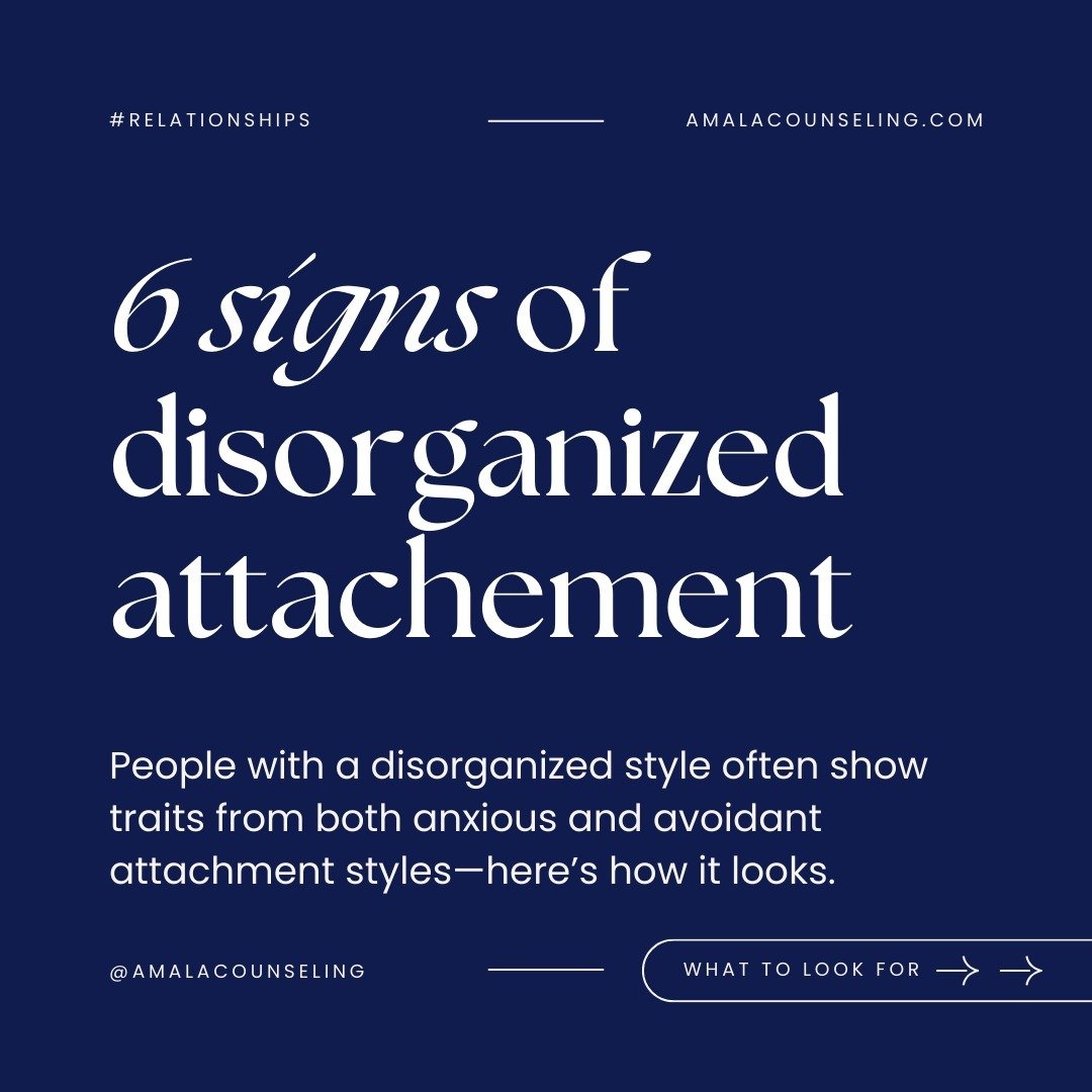 Disorganized attachment style in one or both partners threatens intimacy and bonding. 😓 

Let's take a look at how it shows up&mdash;so you can recognize it.
