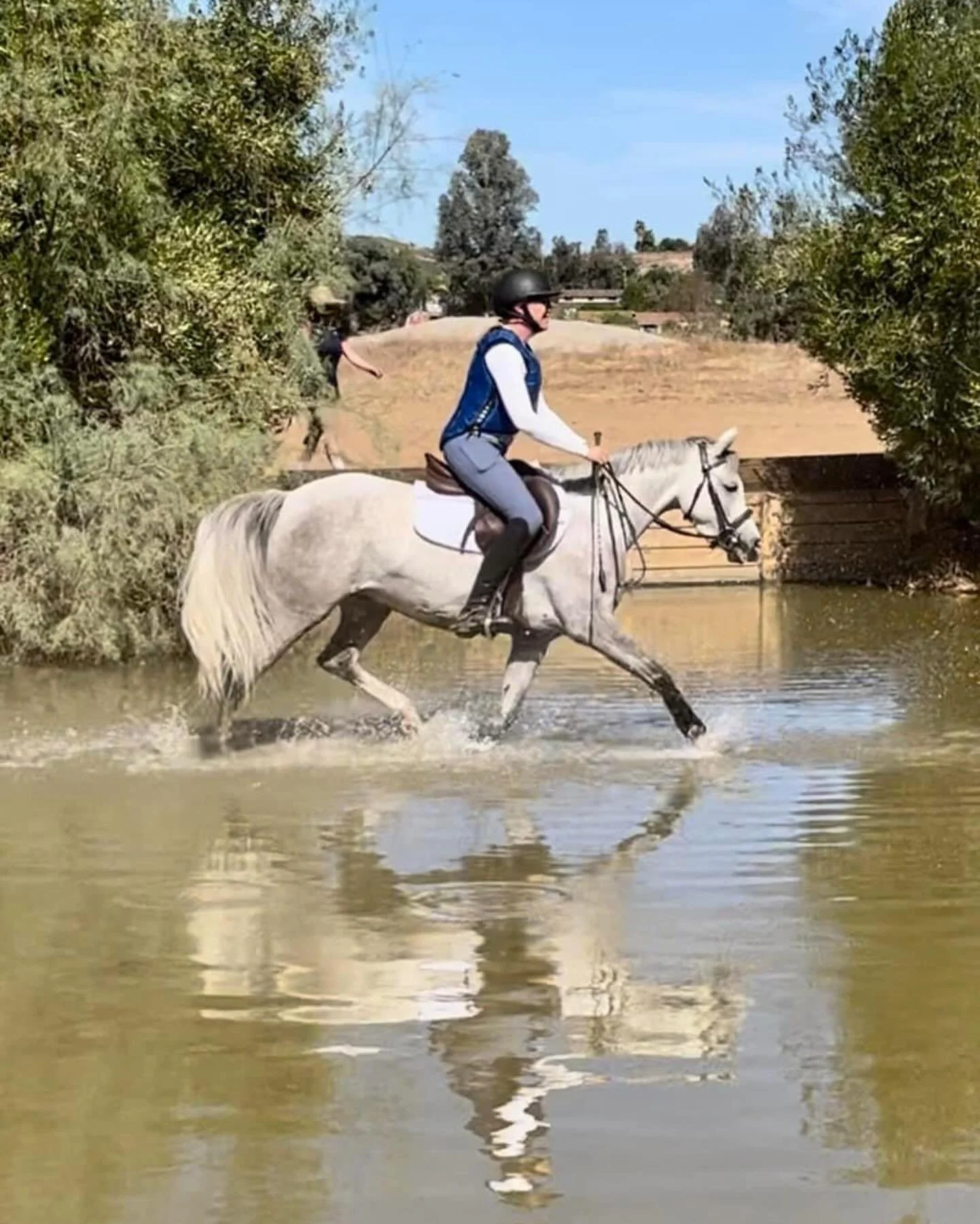 Yesterday Glitter and Jenny took on the Copper Meadows cross country course! Who&rsquo;s says a hunter barn can&rsquo;t go and have some fun! Jenny and Glitter are always going on cool adventures together! Check them out at @allthatglitterspony