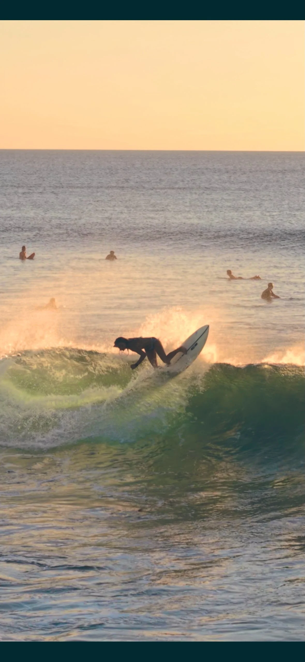 Sunset Bikini Surf Girl Bali