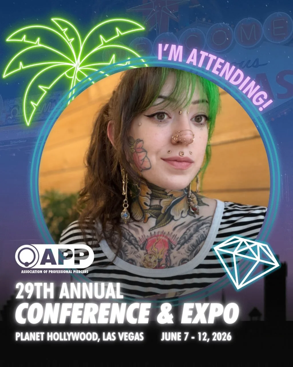 Hey friends! It's the most wonderful time of the year, Conference week ✨ Kate will be taking classes and picking up tons of new jewelry at the annual @safepiercing Conference!

There will be no piercing services June 08-11, but will return to our reg
