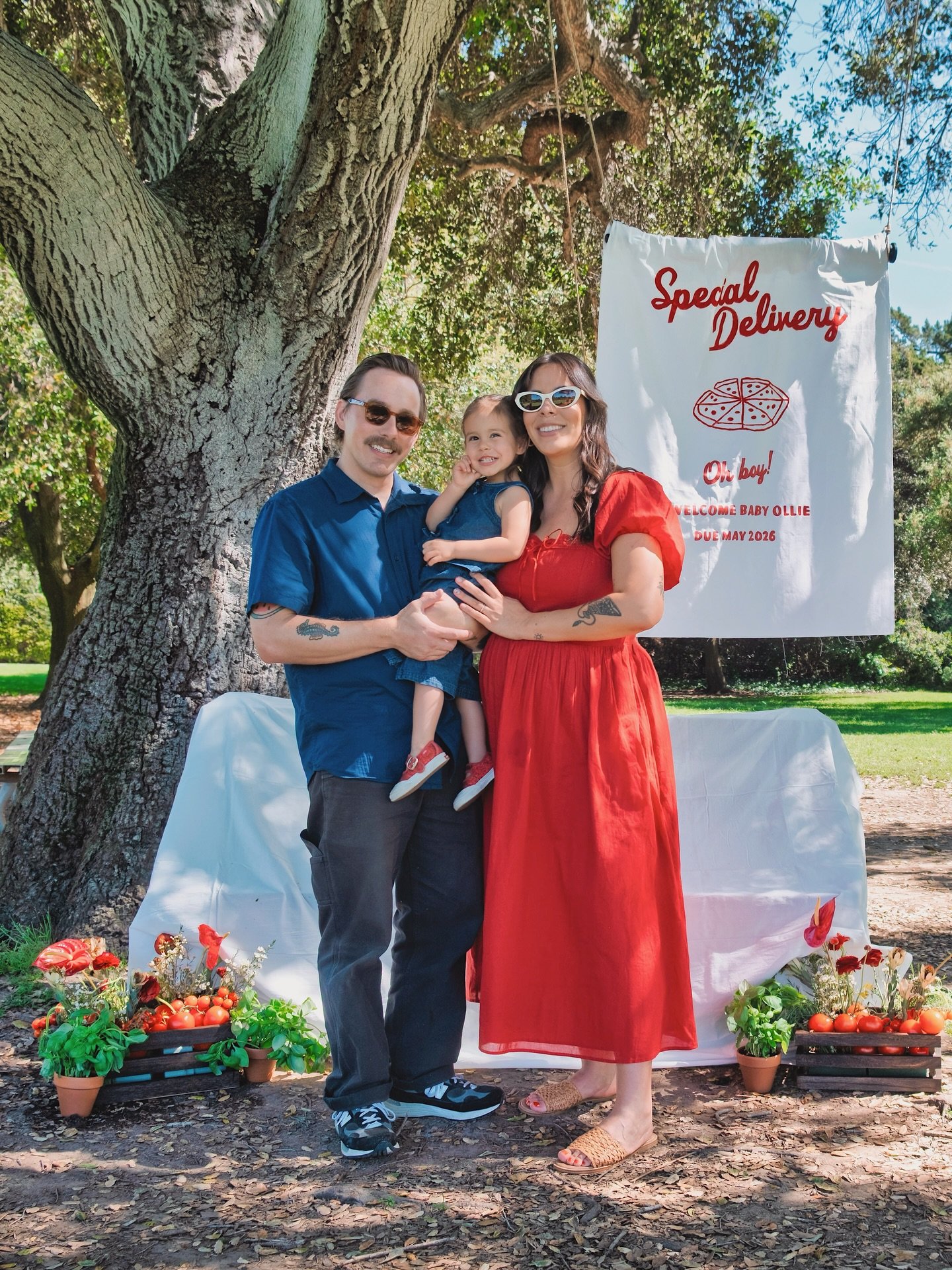 Had the most special day showering our little boy with so much love &amp; lots of pizza! Ollie we cant wait to meet you in May! Soaking up our last few months as a family of 3.❤️