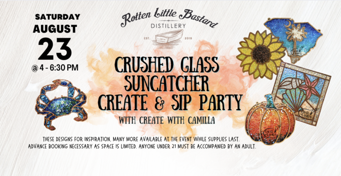 Crushed Glass Suncatcher Create & Sip