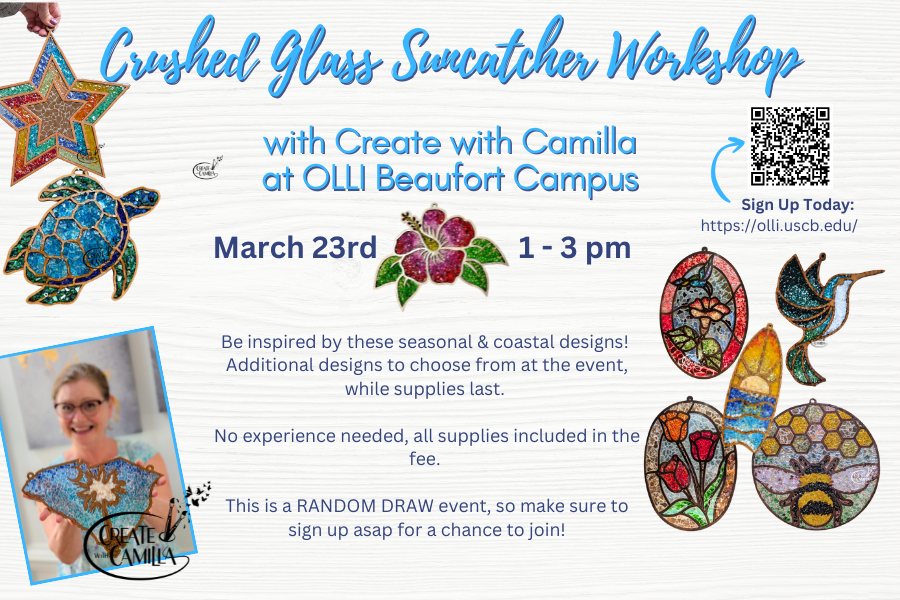 OLLI Crushed Glass Suncatchers 