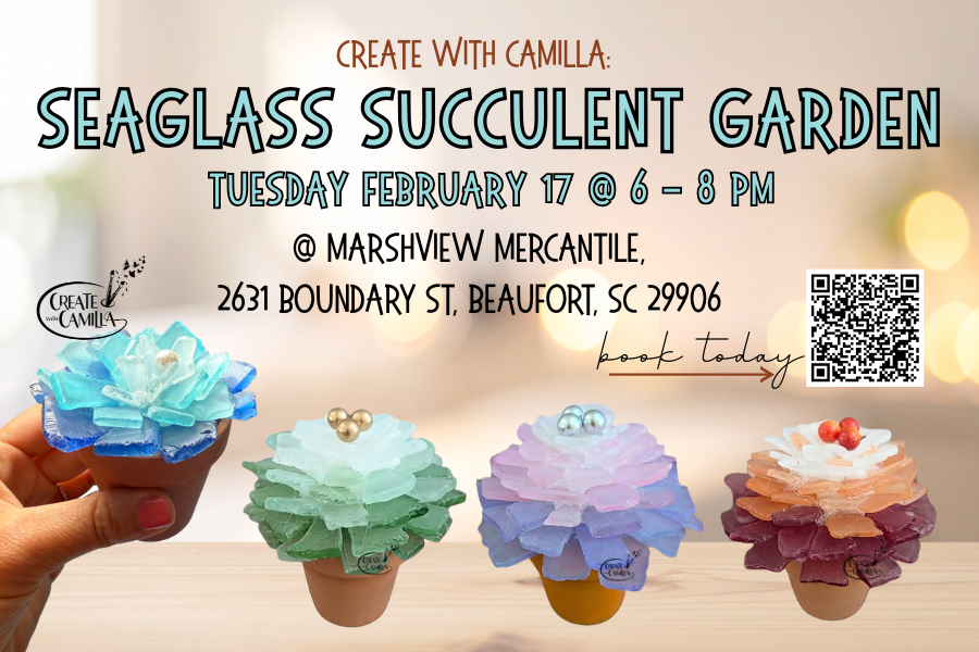 Seaglass Succulent Garden