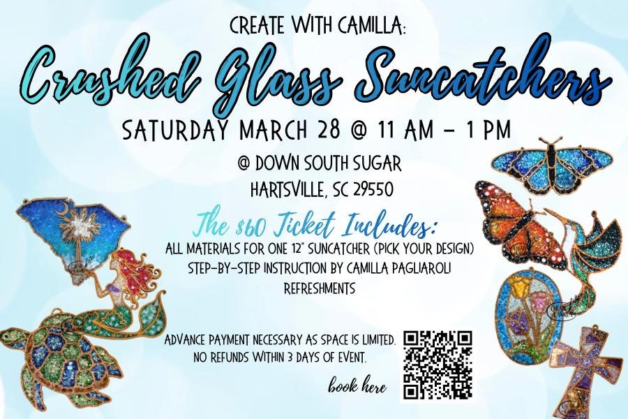 Crushed Glass Suncatchers