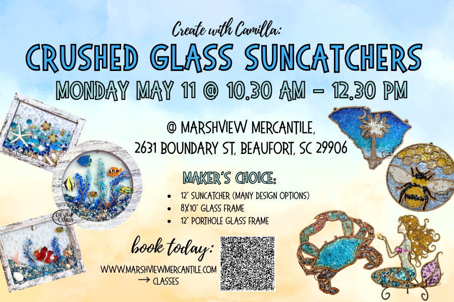 Daytime Crushed Glass Suncatchers Workshop