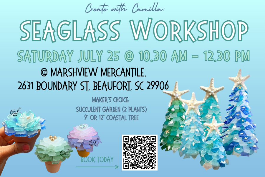 Seaglass Trees & Succulents