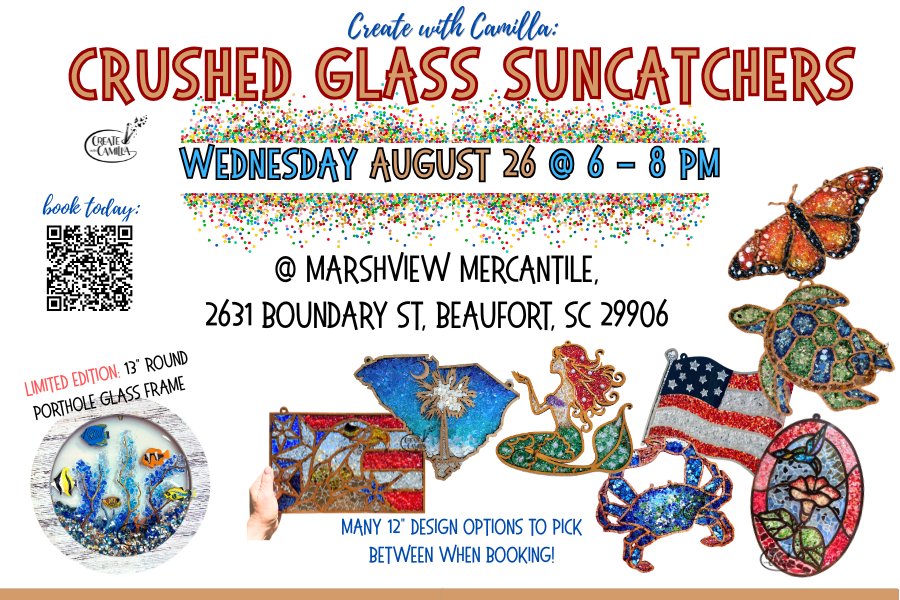 Crushed Glass Suncatchers