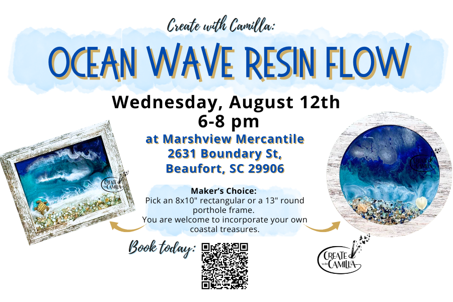 Ocean Wave Resin Flow