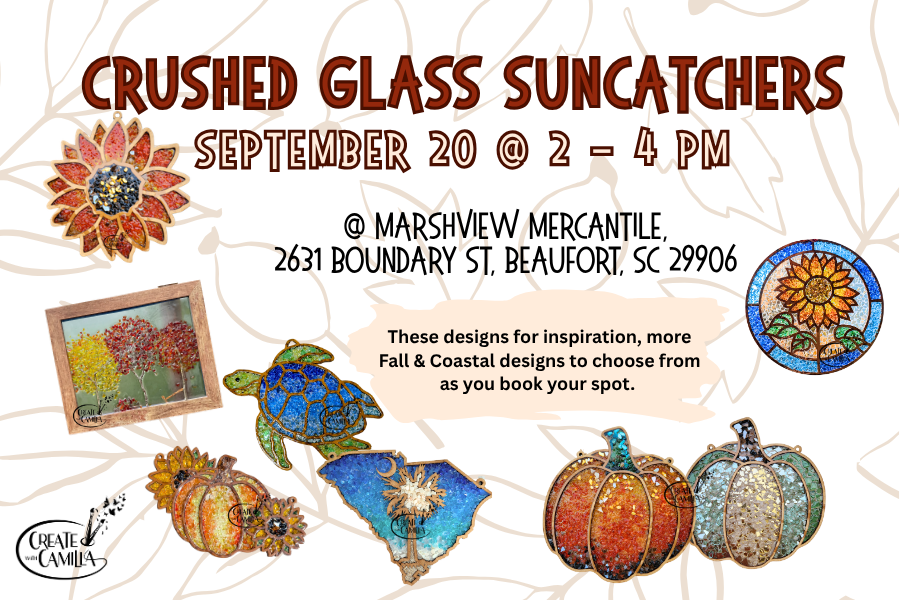 Crushed Glass Suncatchers