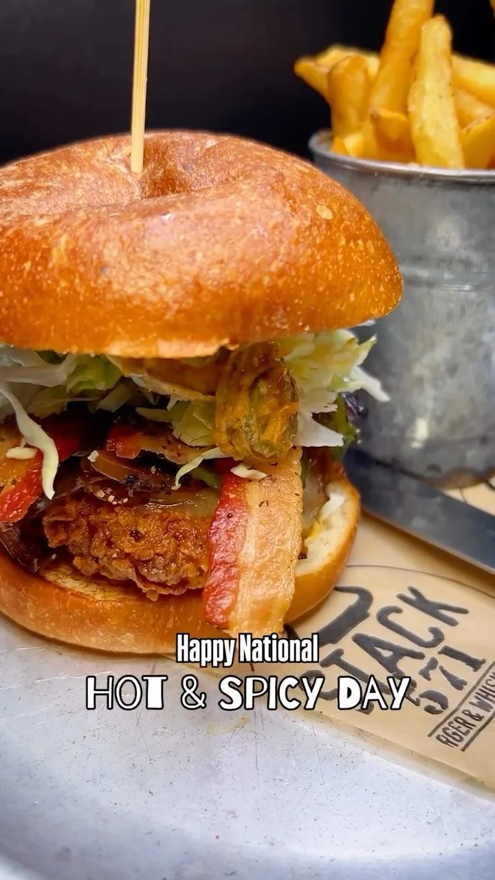 🔥 National Hot & Spicy Day = the perfect excuse to meet your match in burger form. 🍔