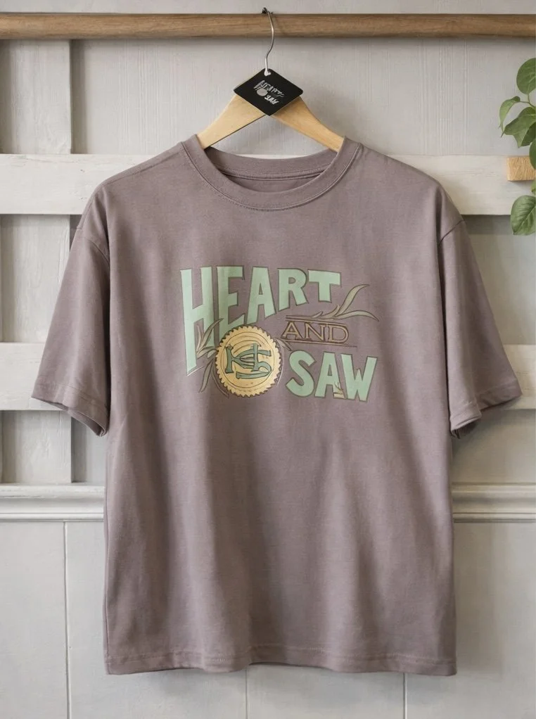 Heart & Saw Crop Tee