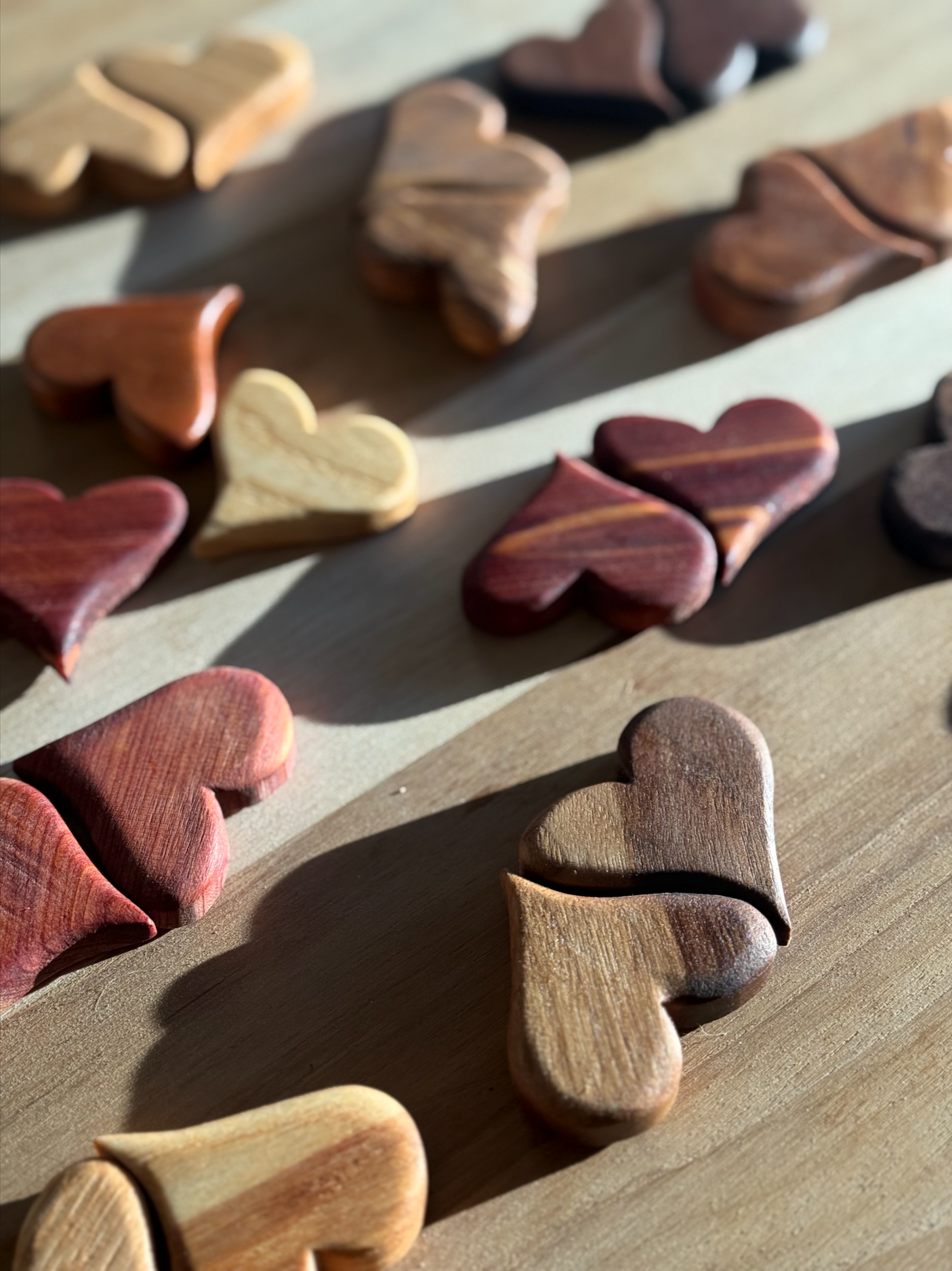 Handcrafted Wooden pocket Heart