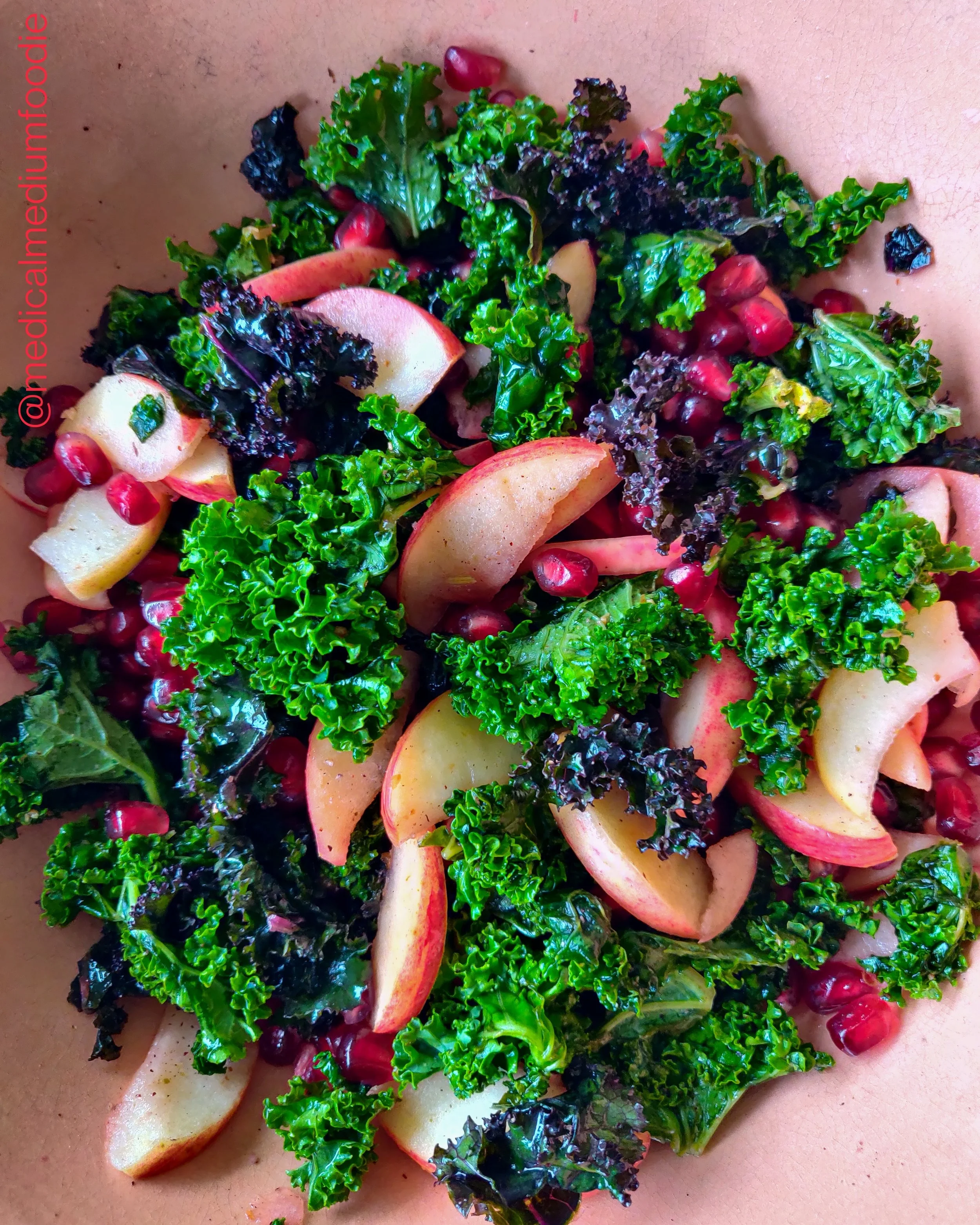 Spicy kale salad with apple and pomegranate.jpeg