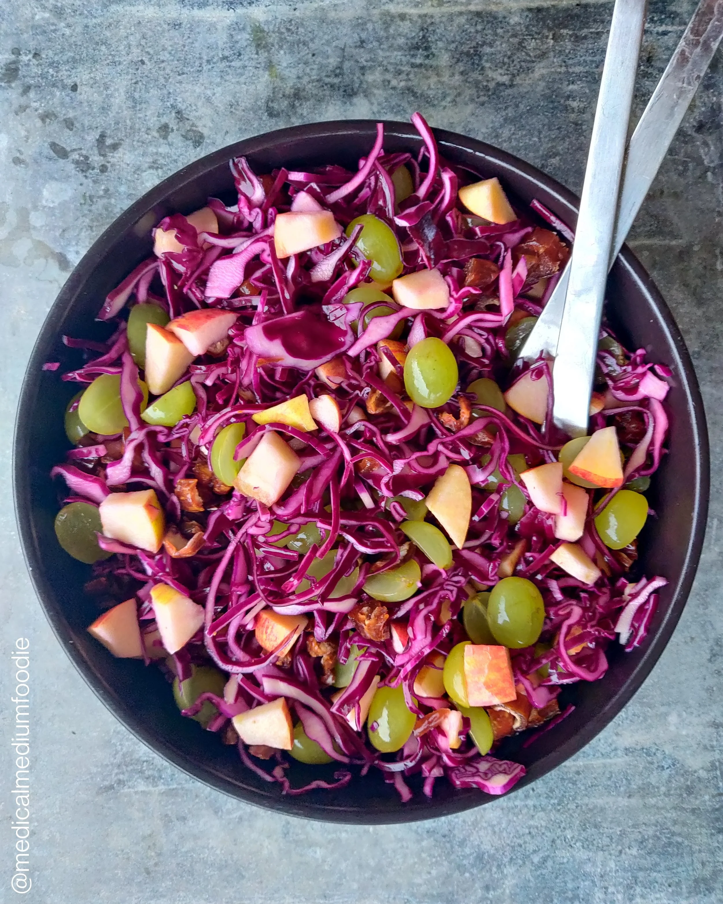 Red cabbage with grapes, celery, dates and apples_.jpeg