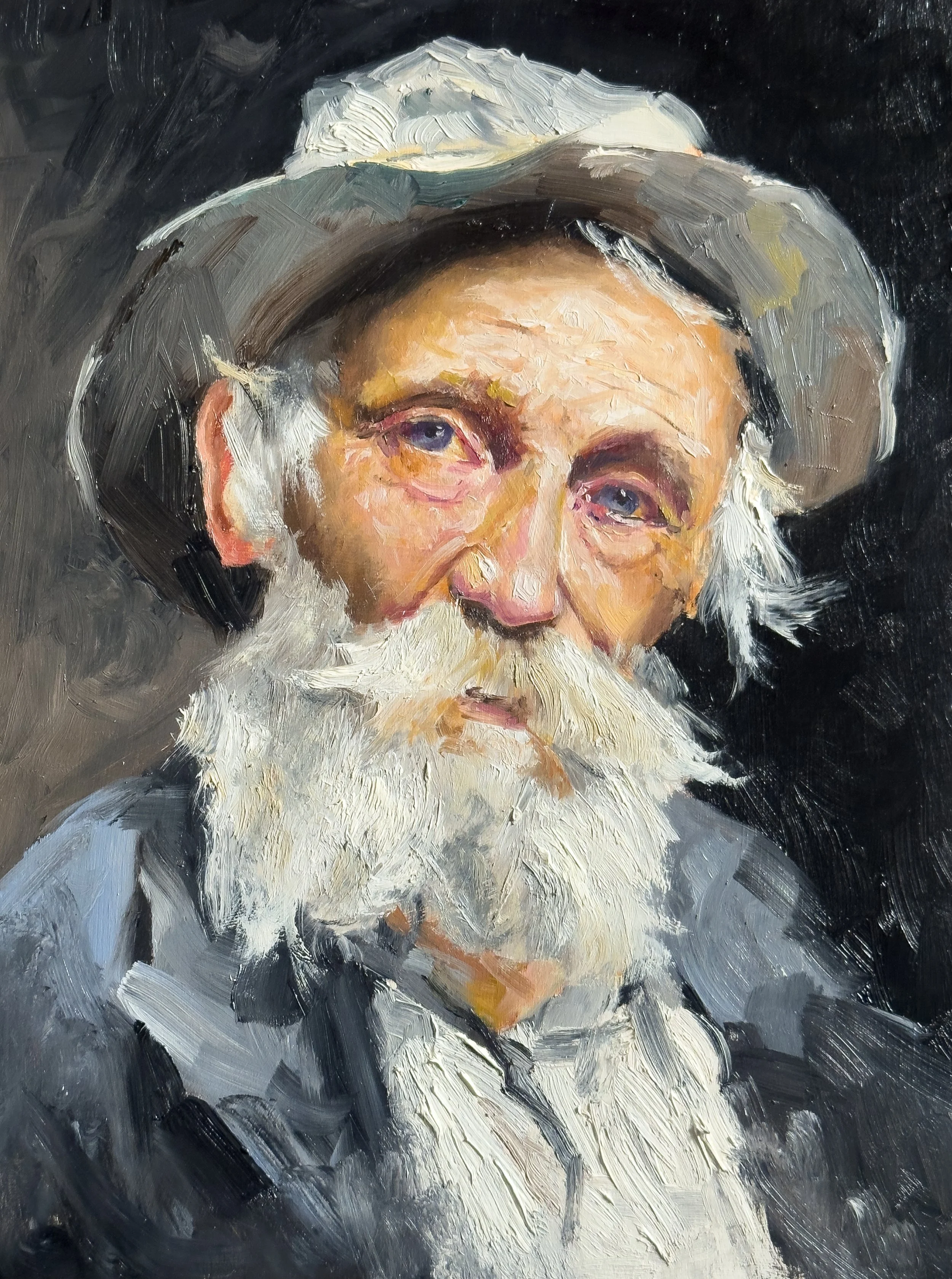 Old Man Pete 12X9” Oil on Board