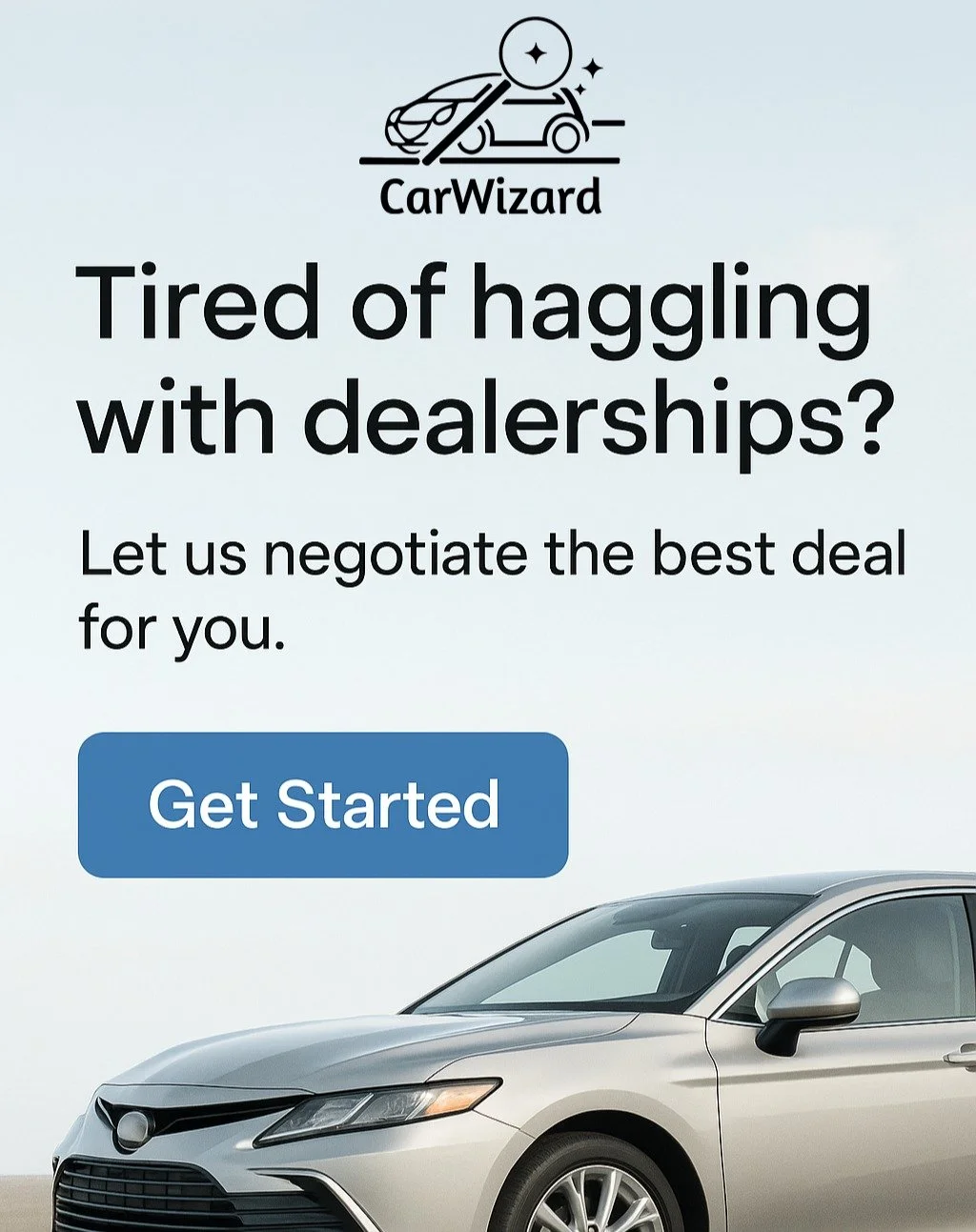 Want a great deal on a car &mdash; without dealership stress?

Tell us what you want. We&rsquo;ll handle the rest.

✅ No haggling
✅ No upsells
✅ Just results

➡️ Tap to get your custom quote in 24 hours.