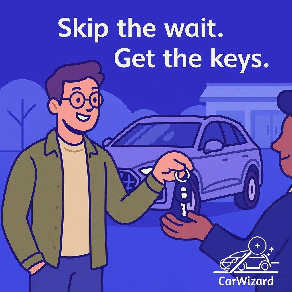 Spent 5 hours at the dealership&hellip; walked away frustrated?

Skip the wait. Skip the back-and-forth.
Let us handle the car buying part&mdash;so you just get the keys.

🧙&zwj;♂️ CarWizard. Your shortcut to the right car at the right price.

#CarW