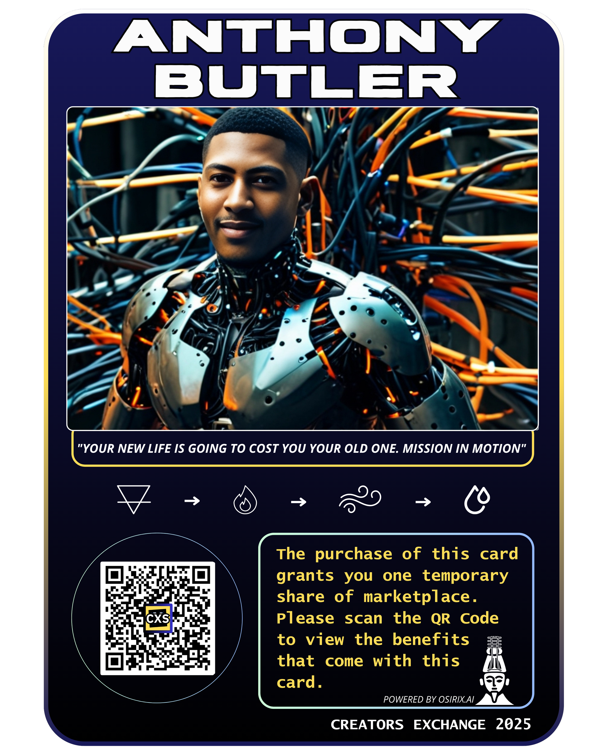 ANTHONY BUTLER'S CREATOR CARD