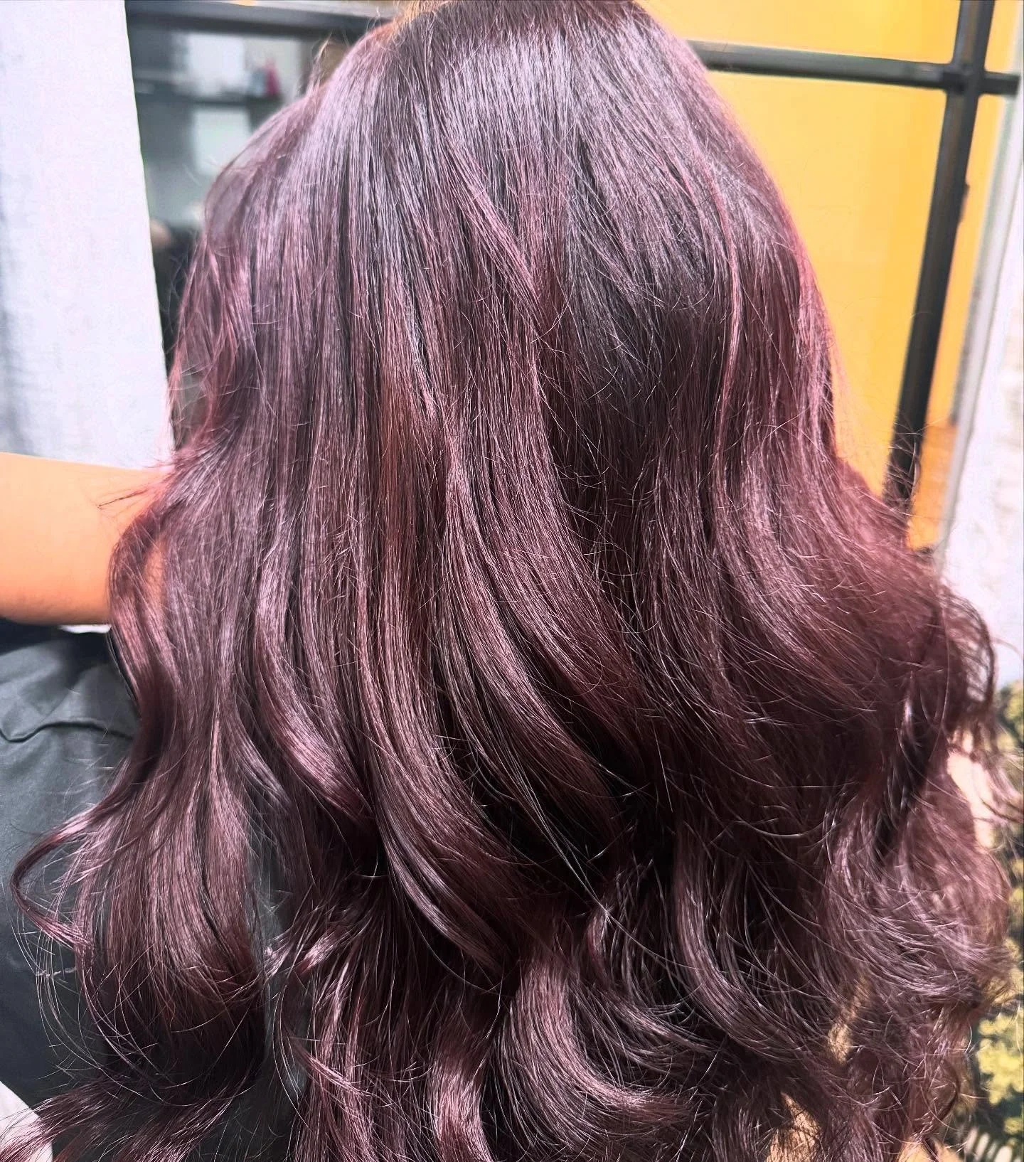 Plum color hair for the fall 💜

Color - @keunehaircosmetics 

#spectrasalonsuites #entropysalon #purplehair #longhair #keunecolor #blowoutstyles #fallready #fallhair #plumhair
