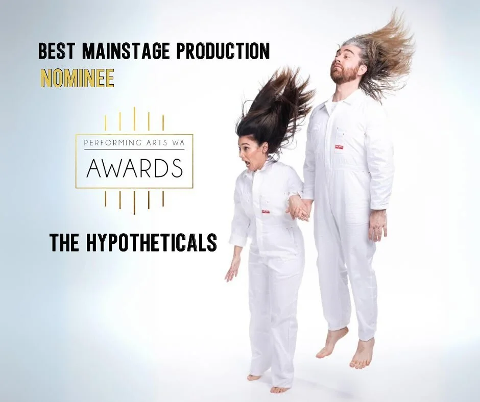 Congratulations to Hunter Jeff, Sarah Reuben and the Hypotheticals team on their nomination for Best Mainstage Production for the 2023 @performingartswaawards ๐ ๐