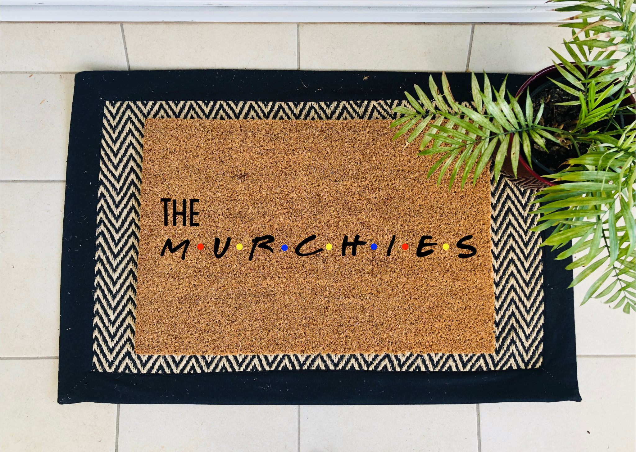 Friends Inspired Personalised Coir Doormat.png