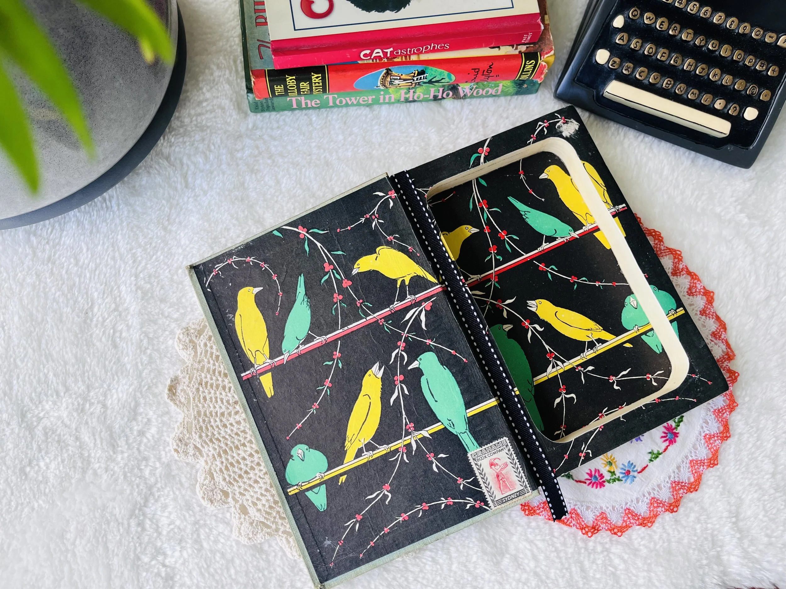 Doctor Dolittle Upcycled Vintage Hollow Book Safe