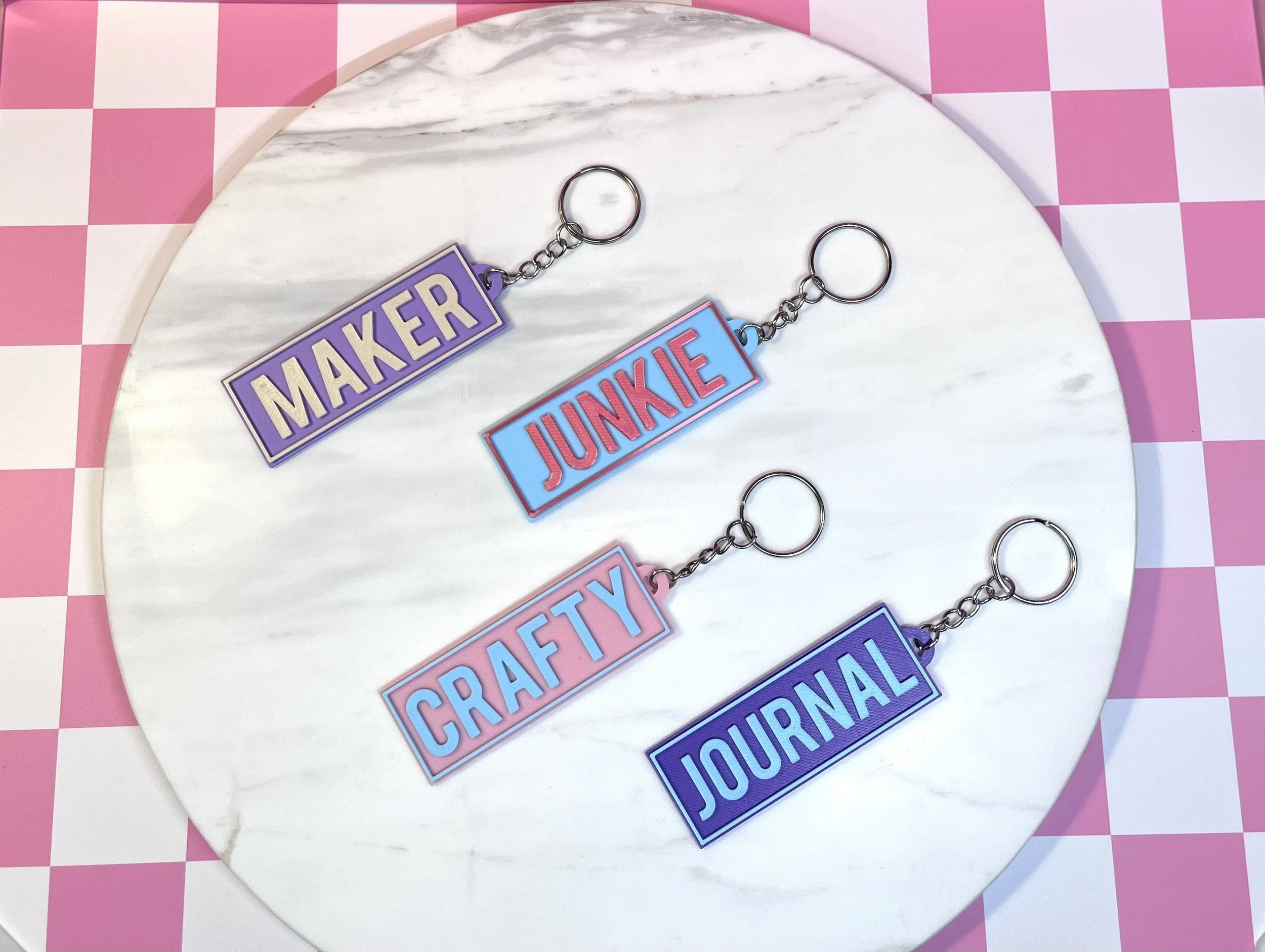 Junk Journal Keyring for Crafters & Makers