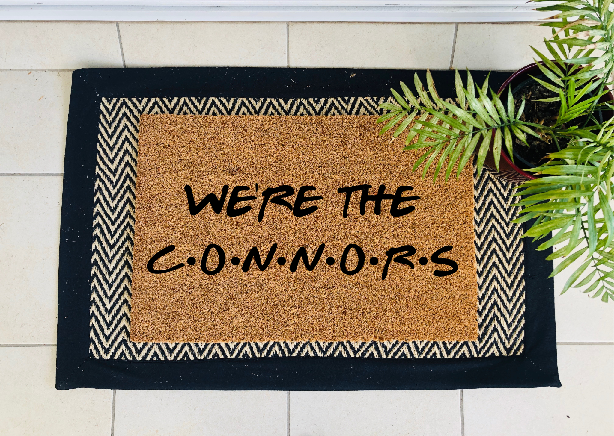 Friends Inspired Personalised Coir Doormat