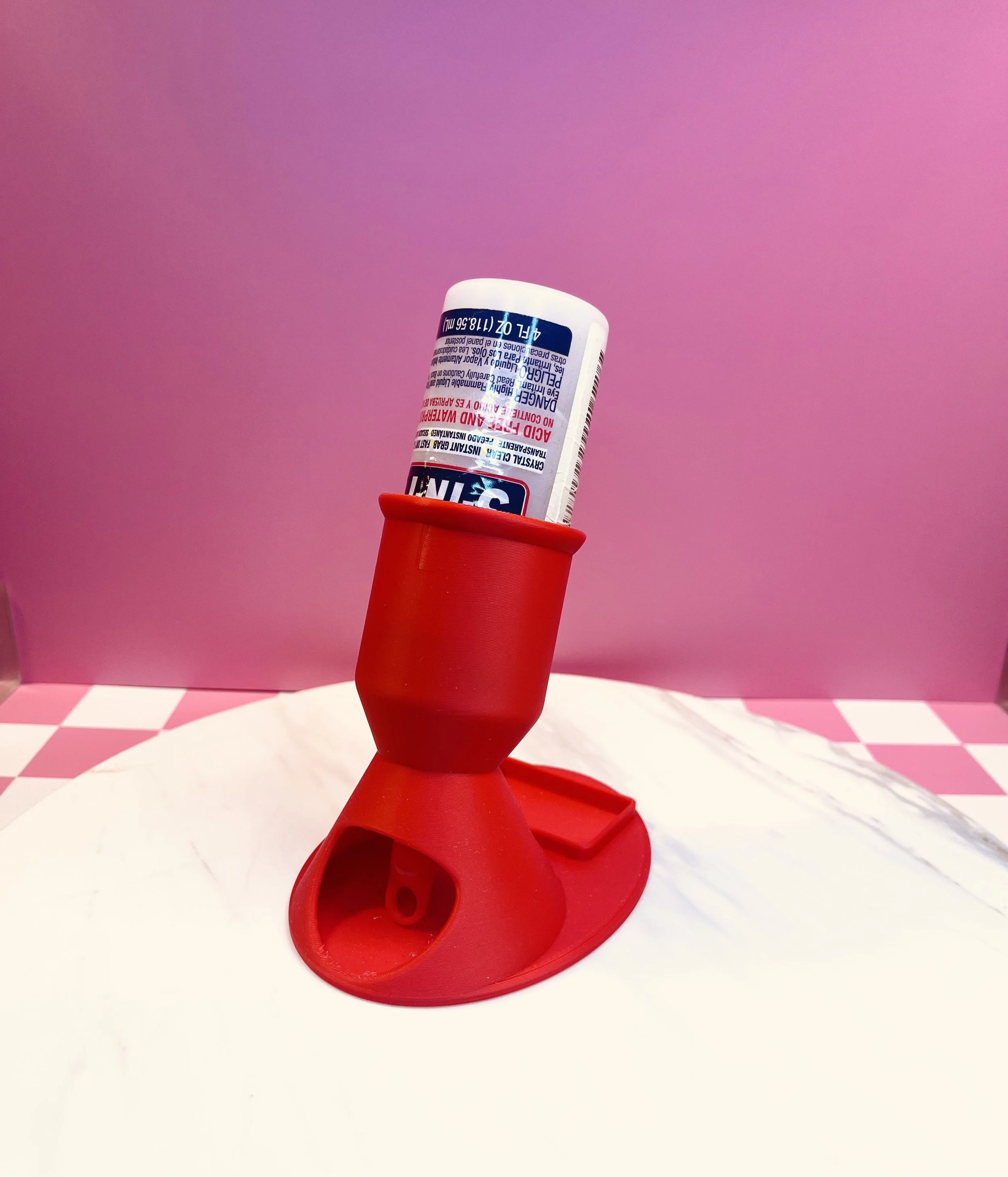 Junk Journal Glue Stand | 4 oz Bottle Holder