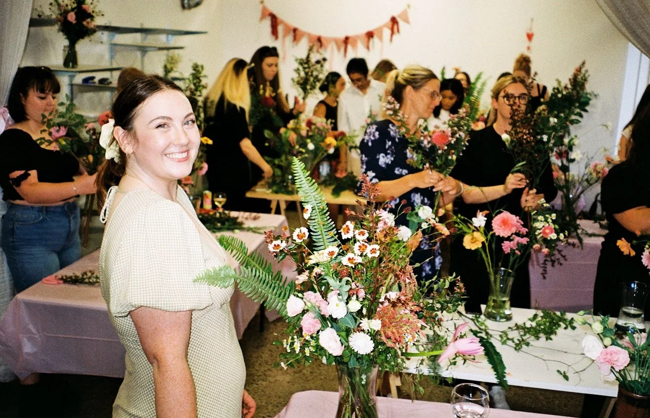 Still dreaming of the best galentines day ever with the cherubs @preloved.charlies 💘💘💘💘 thank you to everyone who attended our workshop, the creations and vibes were soooo gorgeous 🌸🎀