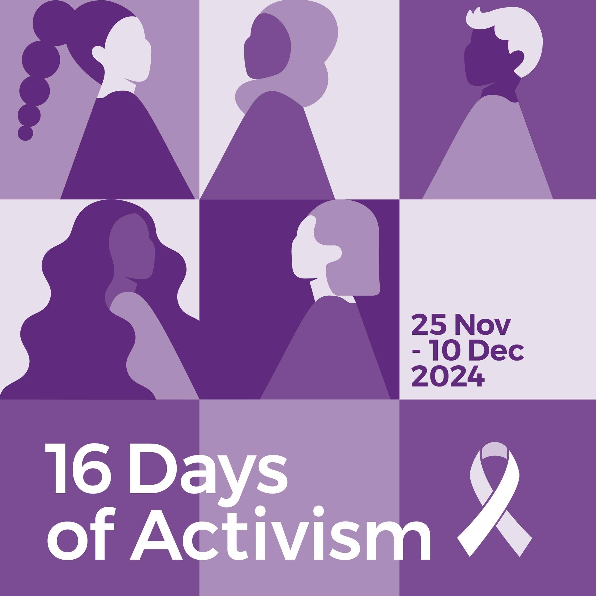 Today Marks the Start of the 16 Days of Activism 💜

We stand together to raise awareness, challenge harmful attitudes, and take action to end gender-based violence.

Join us on this journey of reflection, solidarity, and advocacy. Let&rsquo;s make a