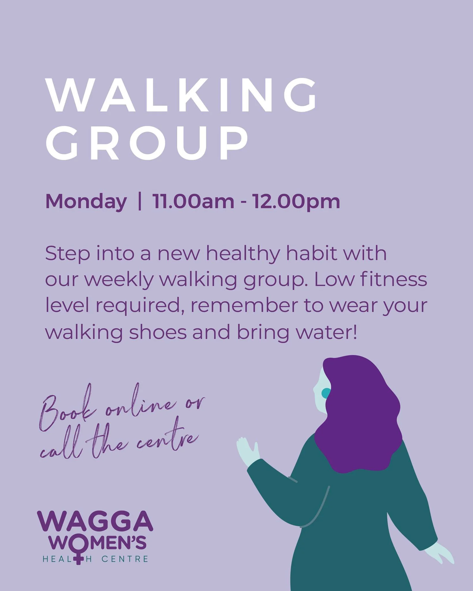 🚶&zwj;♀️ Step Into a New Healthy Habit! 🚶&zwj;♂️

Join our Walking Group every Monday from 11:00am &ndash; 12:00pm!
No matter your fitness level, everyone is welcome to enjoy some fresh air, gentle exercise, and great company.

👟 Don&rsquo;t forge