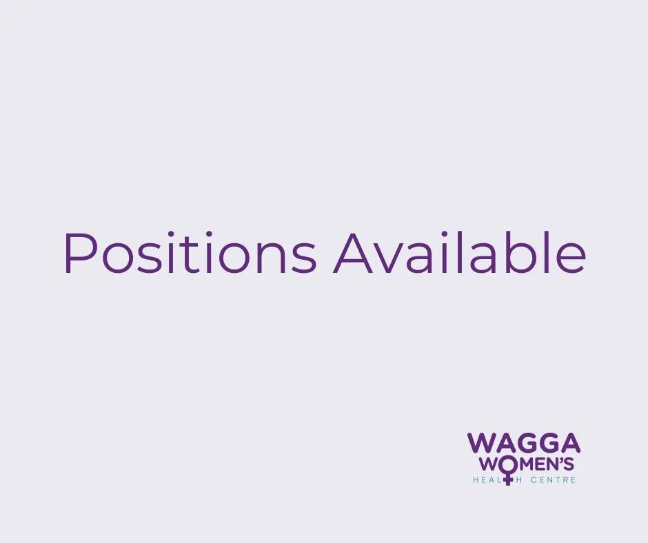 We&rsquo;re hiring 💜 Positions available at Wagga Women&rsquo;s Health Centre

We&rsquo;re currently recruiting for two roles to join our passionate, community-focused team:

&bull; Project Officer &ndash; Men As Allies (0.6 FTE)
Part-time contract 