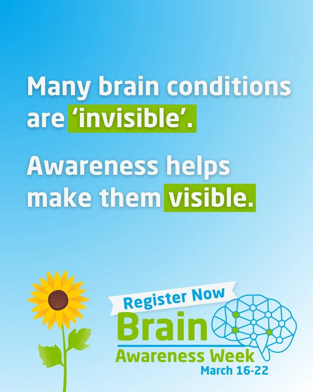 Brain Awareness Week is coming up! 🧠
March 16th-22nd | 2026

Brain Awareness Week is an opportunity to talk about why brain health matters and how brain diseases, disorders, and injuries affect millions of Australians. Brain health is for everyone, 