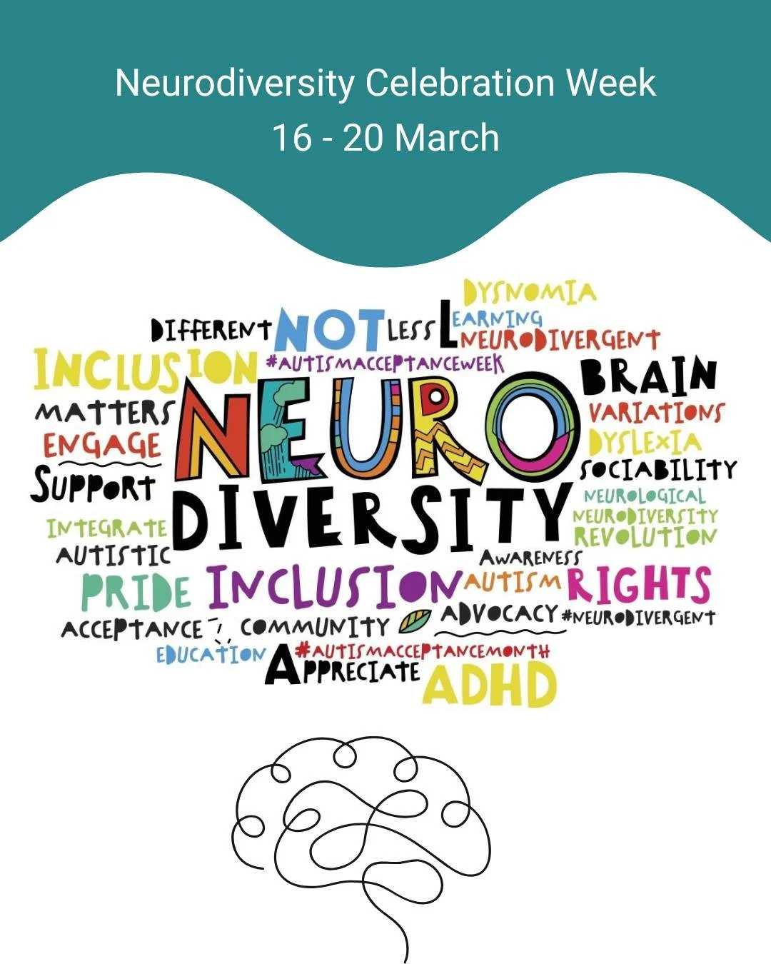 Neurodiversity Celebration Week is a worldwide initiative that challenges stereotypes and misconceptions about neurological differences.

This week is about recognising and celebrating the strengths, talents and unique perspectives of neurodivergent 